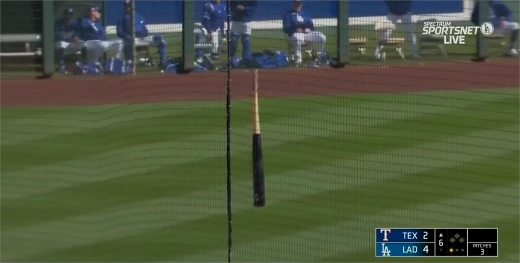 MLB(影)/百多年棒球史上難得一見! 護網當英雄接住斷棒保護球迷