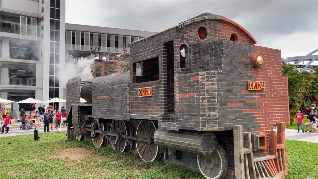 亞洲唯一會噴煙磚造火車頭　彰化磚砌版國寶蒸汽火車噴煙啟航