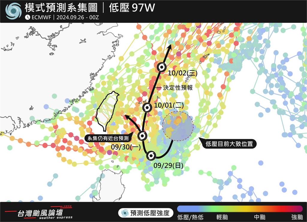 TD22準颱風急「V轉」朝台灣靠近！專家曝「最新預報圖」：2地區雨勢免不了