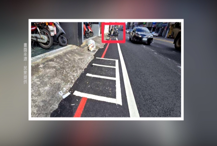 怎麼停? 桃園驚見"迷你機車停車格" 工務段:店面斜坡所致