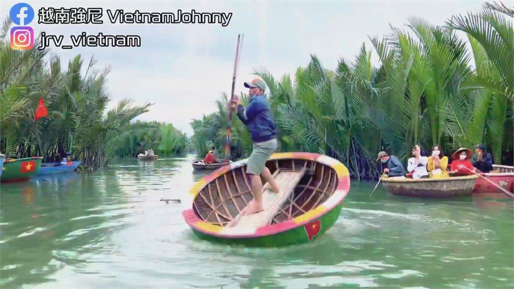 快吐了！體驗越南「水上竹籃船」　台男兩眼昏花激動喊：頭好暈