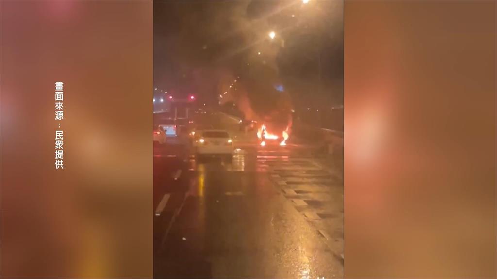 國3彰化系統雨中三車追撞起火　1駕駛卡車底喪生