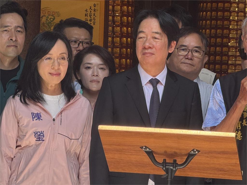 赴台東拉抬陳瑩暗諷吳秀華？　賴清德：不能在自家門前開路