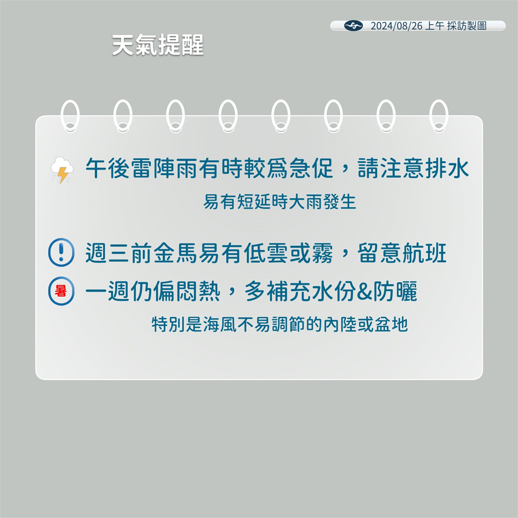 快新聞／午後雷陣雨將至！明高溫飆36度　華南低壓生成恐影響台灣