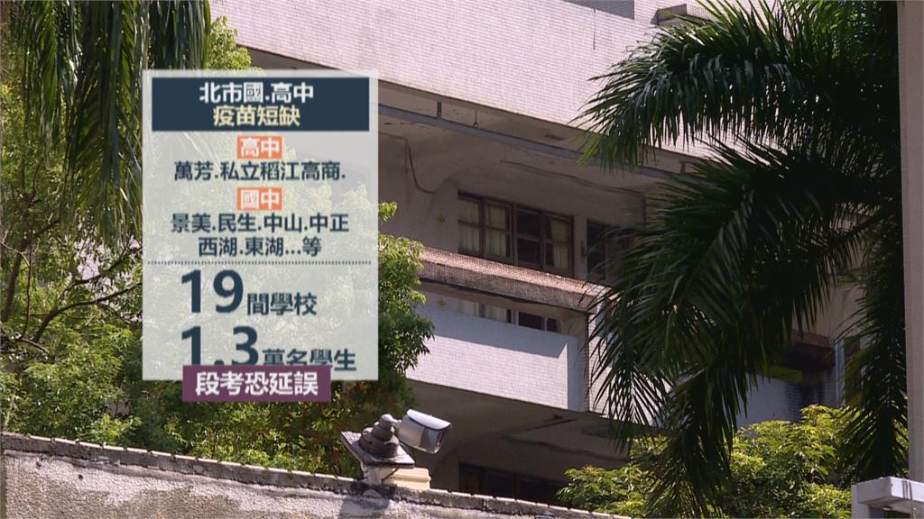 恐撞段考!BNT延遲各縣市延後施打 北市19所學校受影響