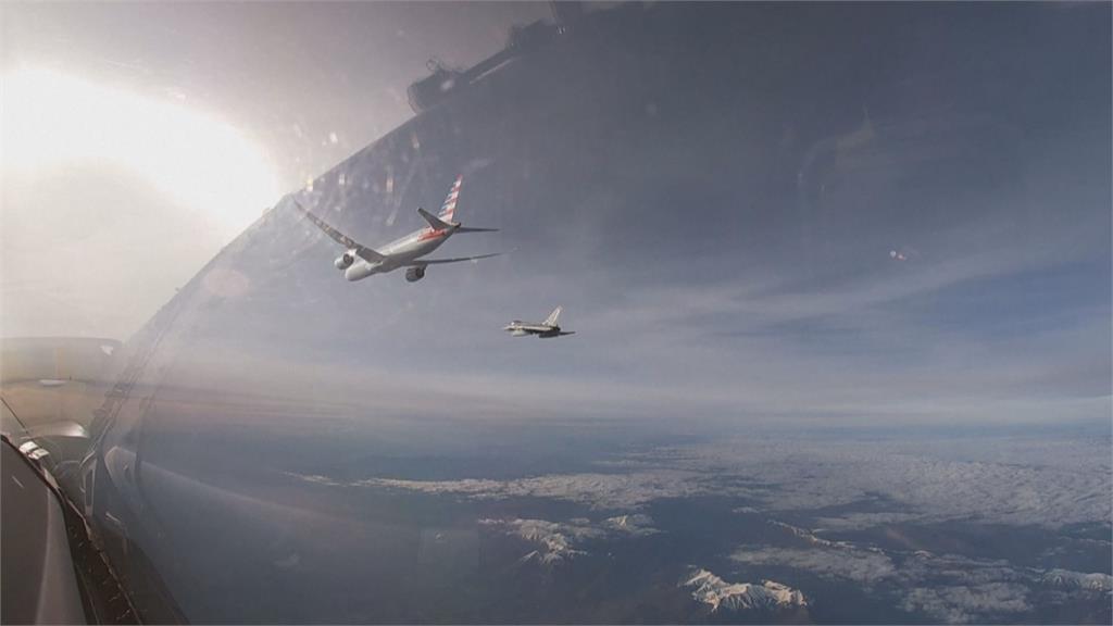 美國航空傳收炸彈威脅! 義大利戰機護送緊急迫降羅馬機場