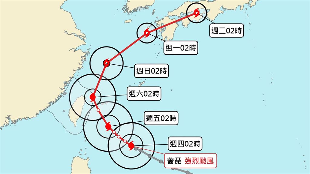 薔琵狂逼近「2地區影響最大」！林嘉愷揭「全台這1天」有機會達停班課標準…關鍵曝光