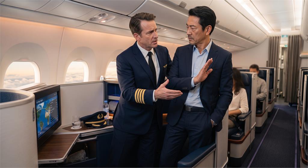 半中風立委搭機竟「要求空姐拿杯接尿」！機長1招秒反制…他急改口：不用了