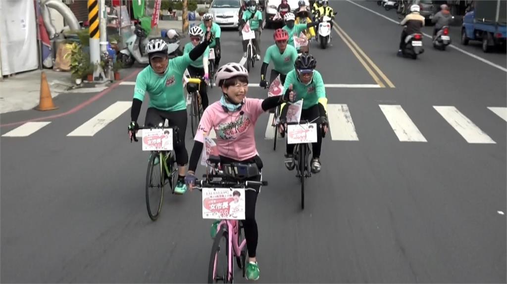 倒數6天! 力拚綠營台南市長初選 陳亭妃第5天鐵馬掃街、民眾熱情相迎