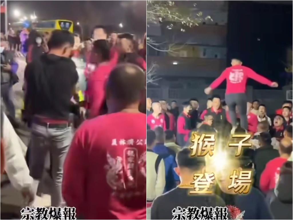 台中廟會「爆阿志頭大亂鬥」當街肉搏！掉出「超粗一條」關鍵場面突放大