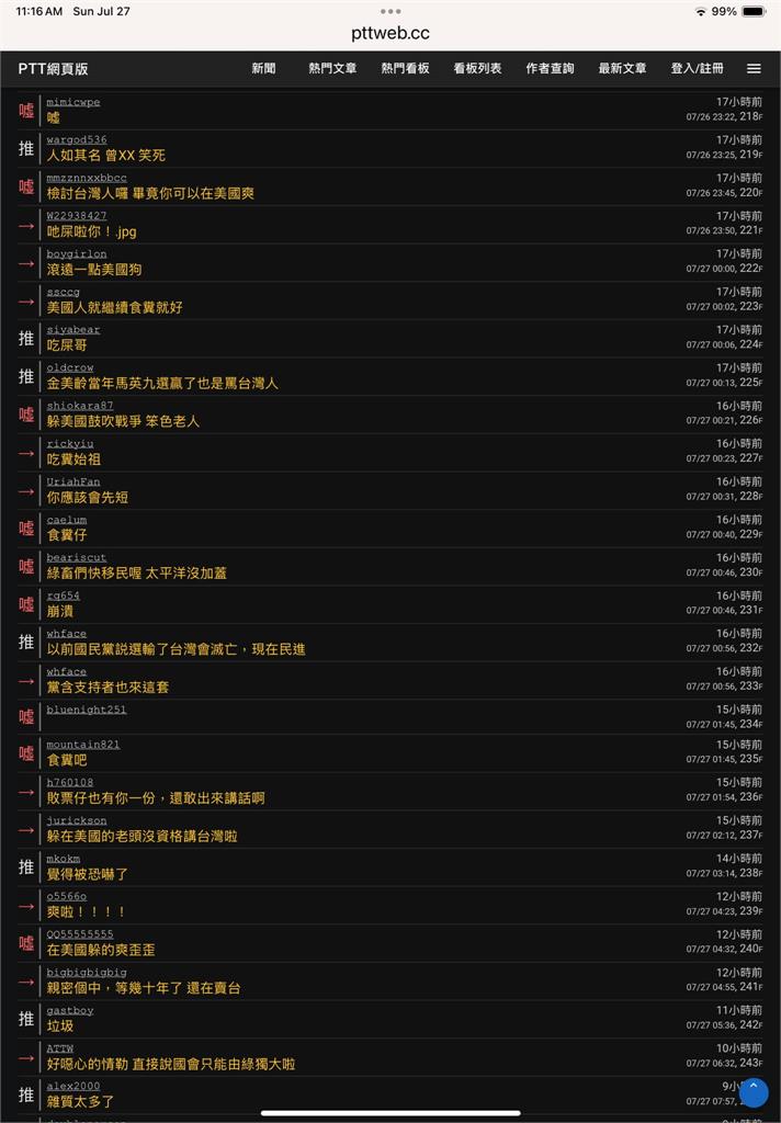 〈民視論壇〉翁達瑞-致PTT版上的酸民們