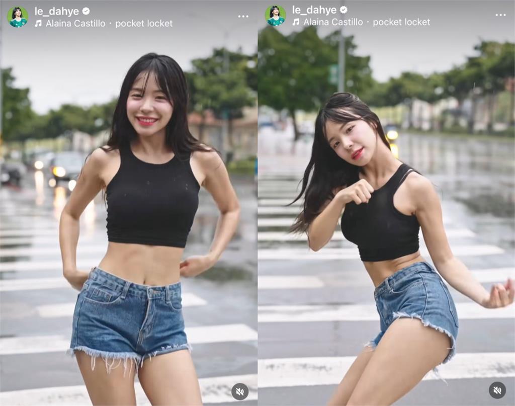 李多慧雨中拋傘「淋成條碼貓」!轉身猛扭「上身濕透」網嚇:怎不會結束?