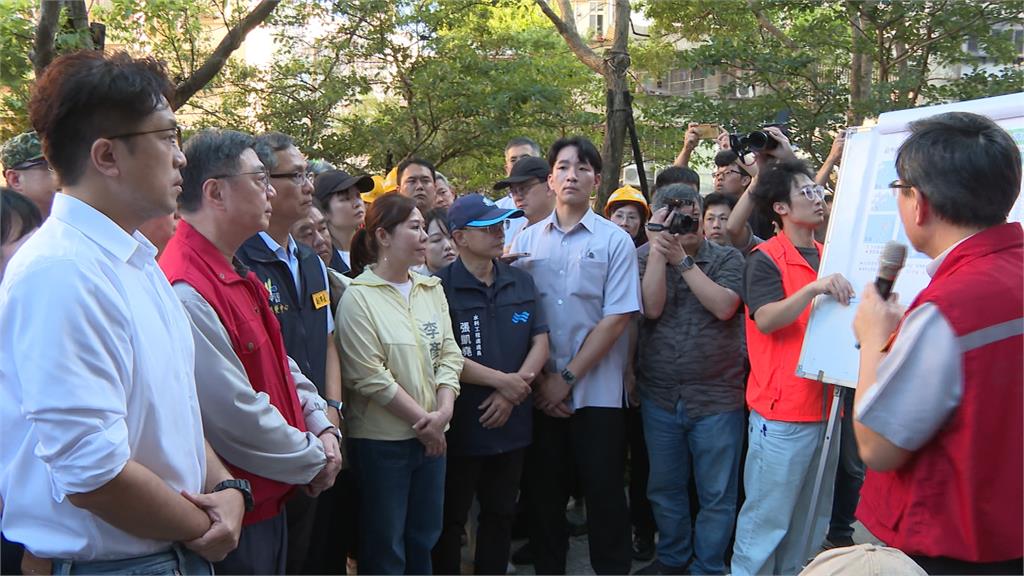 巴威來勢洶洶！　卓榮泰視察內湖金龍里　　對議員喊話：我也是來陳情的