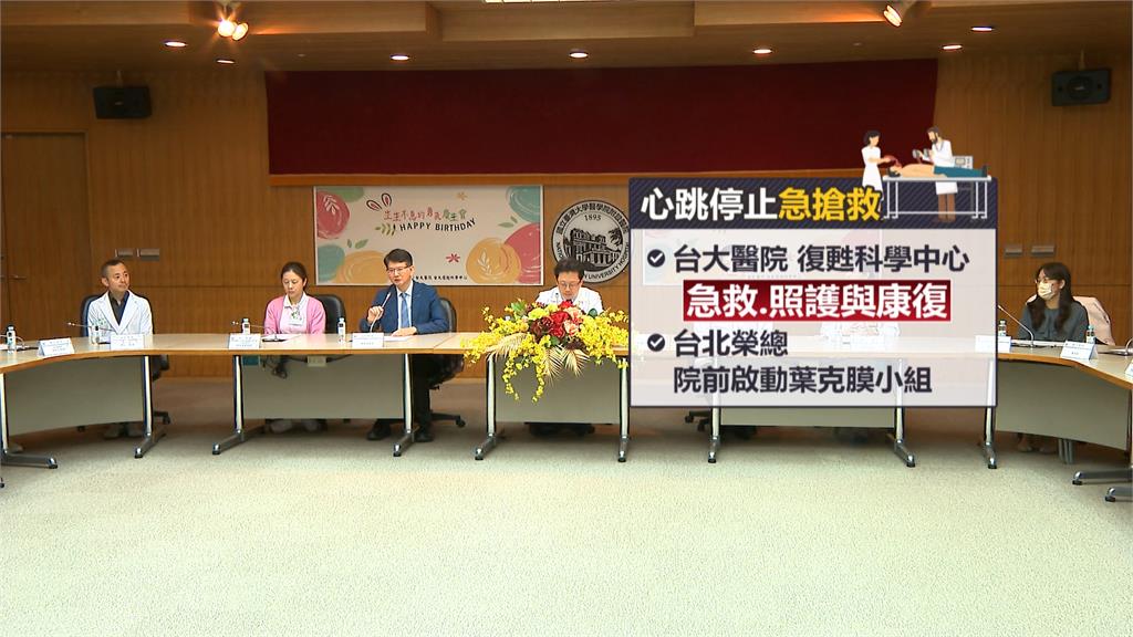 女法官聊天時倒下 2度失去呼吸心跳台大救回