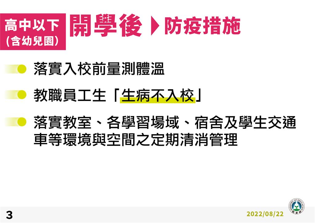 爸媽們看這！10張圖秒懂「開學新制」　9月12日起不再全班停課