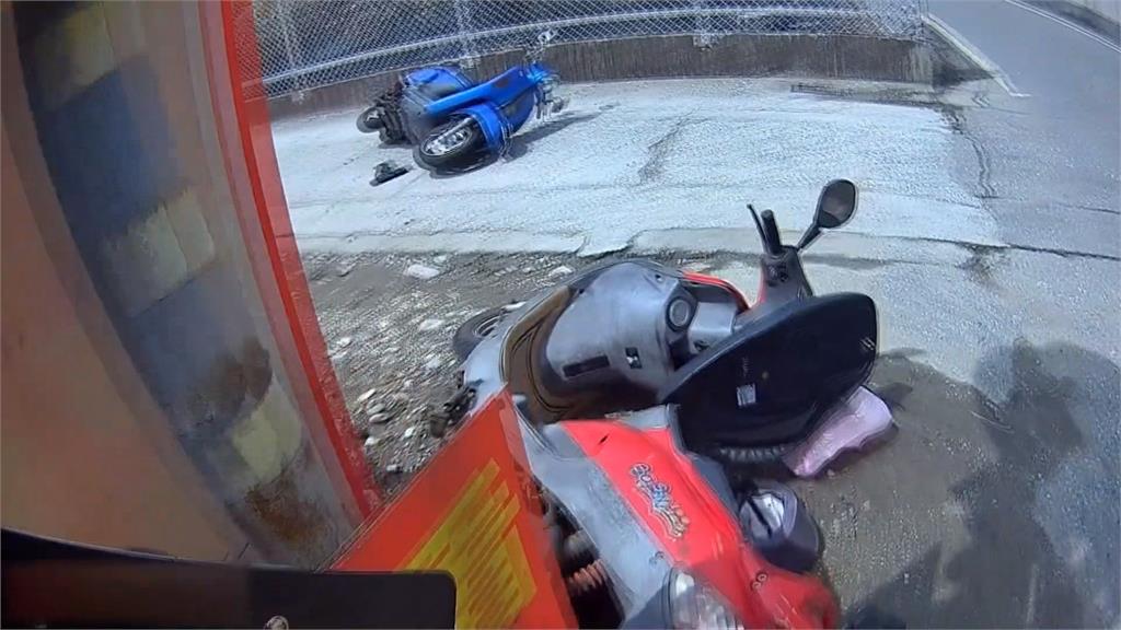 花蓮兩名機車騎士相撞 查出兩人都沒有駕照