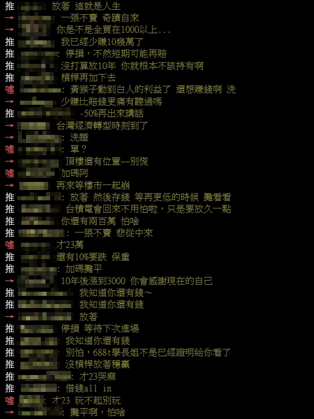 台積電股價重挫!他存款230萬「All in」下秒慘綠血噴23萬超崩潰
