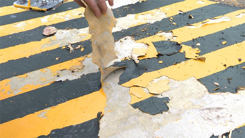 行人庇護島「僅5公分高+警示線剝落」　北市議員炮轟