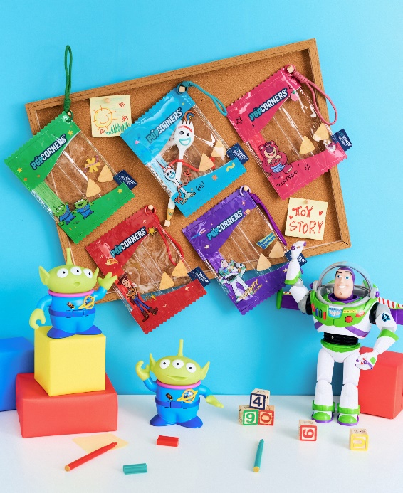 POPCORNERS 爆米花脆片推出《玩具總動員》經典系列周邊