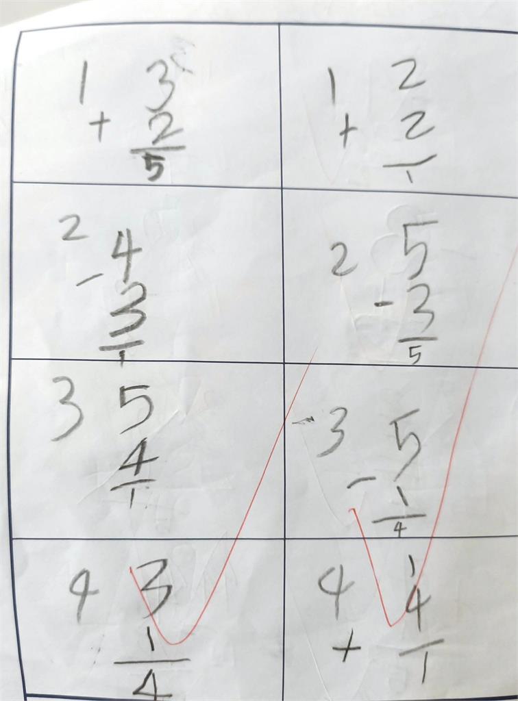 老師你累了嗎？大班女兒作業「8題錯4題」卻全被打勾　父親看傻眼