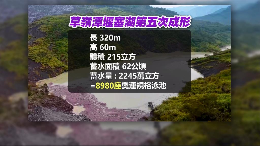 7月雲林「草嶺潭」堰塞湖第５度現蹤　花蓮馬太鞍溪憾事喚痛心回憶
