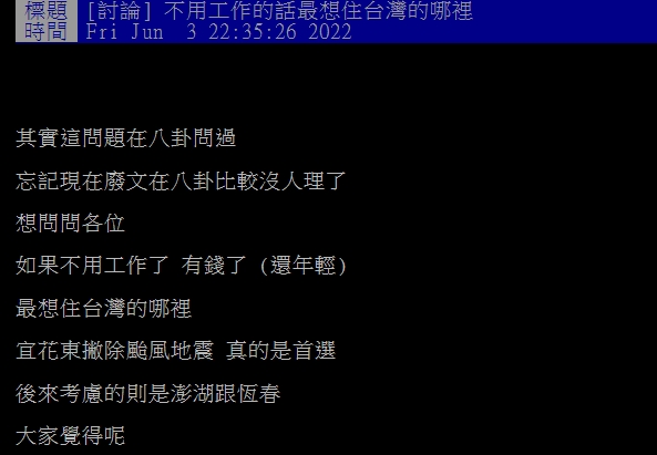 財富自由後想住哪?網一面倒選「這城市」:除了它沒其他可選
