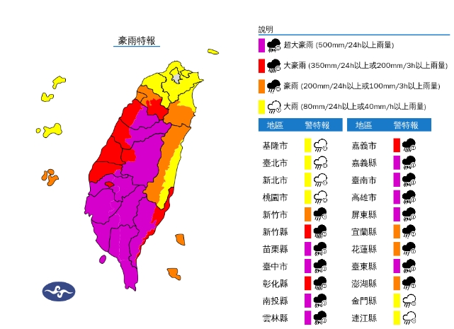 快新聞／凱米外圍環流發威！全台雨彈開炸　中南部防超大豪雨來襲