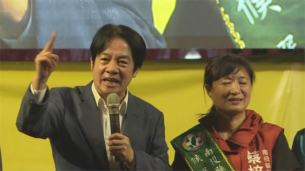 賴清德回台後奔南投! 站台力挺蔡培慧