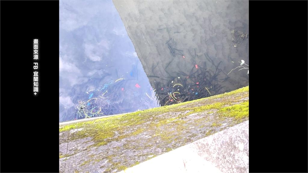 惡劣! 宜蘭排水溝驚見大量廢棄電線皮 環保局到場稽查
