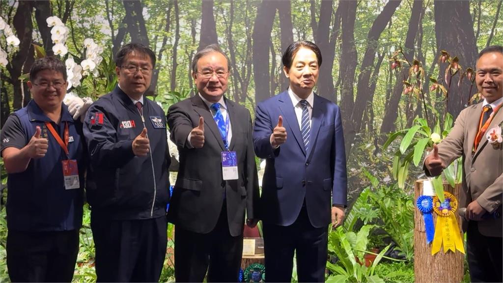 提前參觀台灣國際蘭展 賴總統:第二期園區如期推動