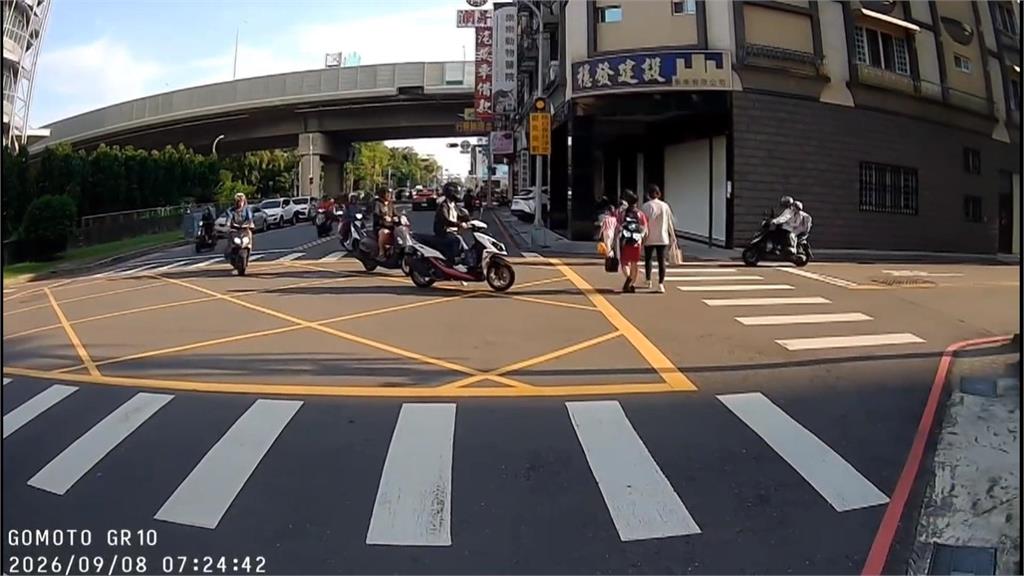 高雄鳳山過埤國小通學路沒號誌　車流多駕駛停讓少上下學好危險
