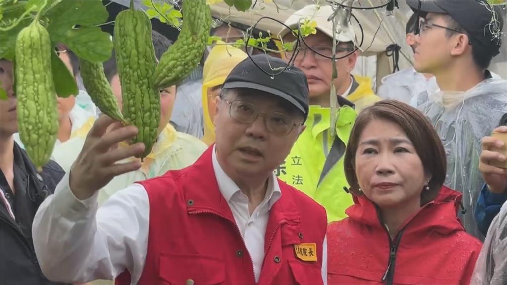豪雨狂炸佳冬鄉村民好苦　卓揆南下勘災：和民眾站在一起
