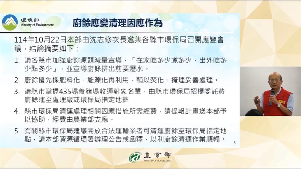 前進應變所成立防堵非洲豬瘟！　28頭染疫豬流入市場　農業部：層層把關