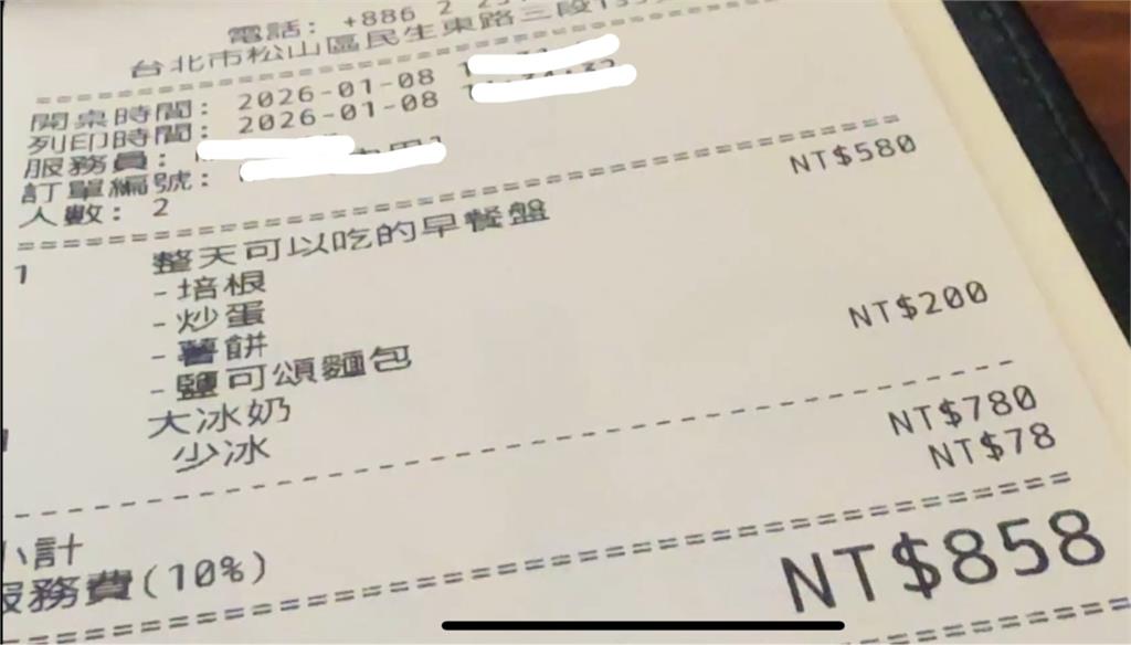 快吃不起！美式早午餐一客580元　網友嚇壞：是我太窮？