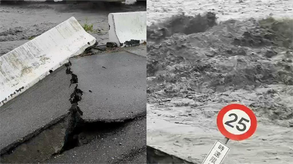 馬太鞍溪堰塞湖溢流「沖毀橋梁」！蓄水量達9100萬噸「等於一座南化水庫」