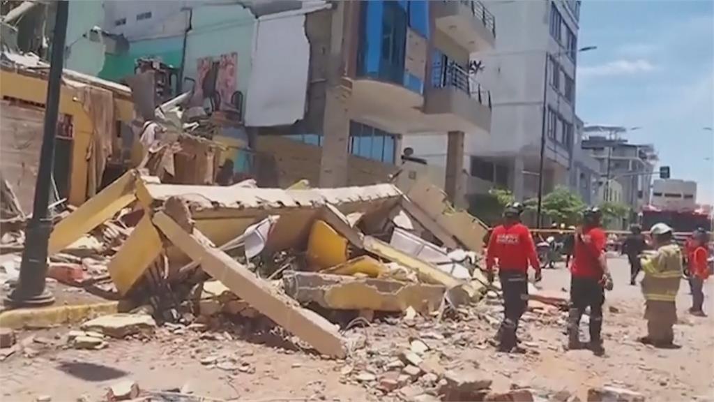 厄瓜多規模6.8強震至少16死　碼頭邊博物館震後墜海