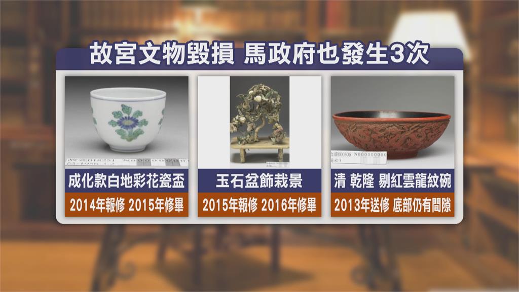 馬政府時期也有過3件? 故宮文物破損藍委卻無視