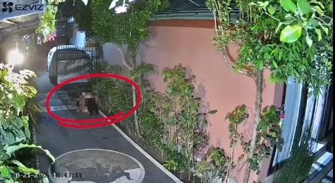 女屋主撞見家門口「男女打野戰」嚇壞！15分鐘上下交纏「激戰畫面」全被錄