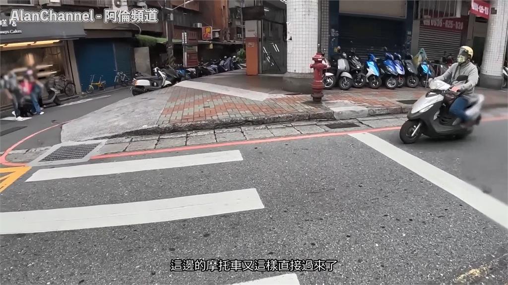 他在台過馬路「不被讓行」險些遭撞 直嘆:交通有很大的進步空間