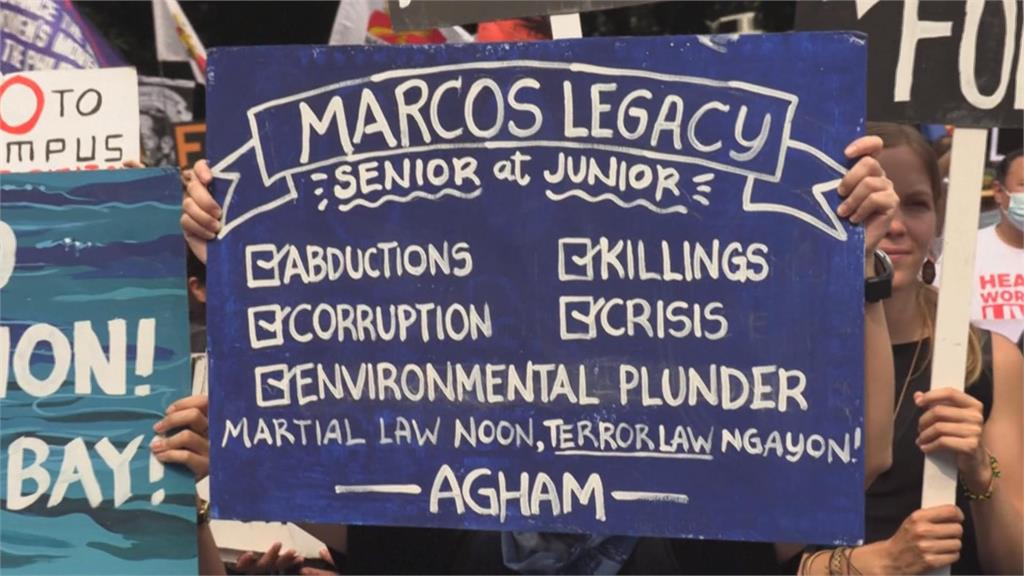 菲律賓戒嚴51年　馬尼拉上千人上街示威要求釋放無辜