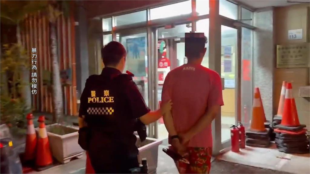 墾丁大街上演全武行　2男疑酒醉衝突當街大打出手