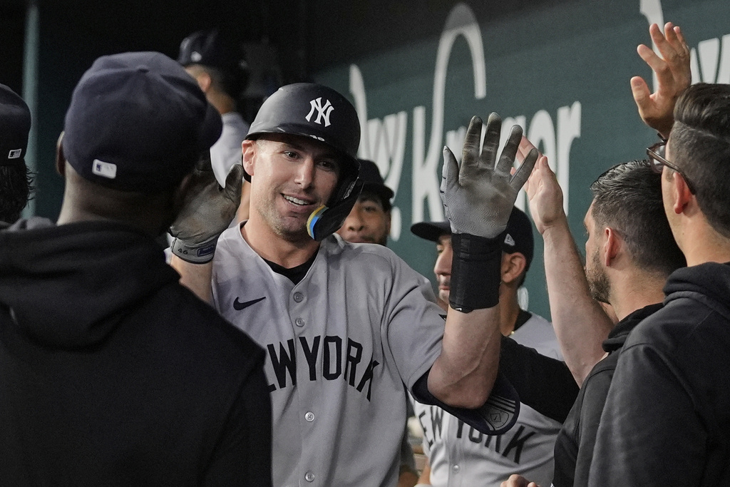 MLB(影)/洋基終於贏了!1分差險勝遊騎兵避免連二系列賽遭橫掃