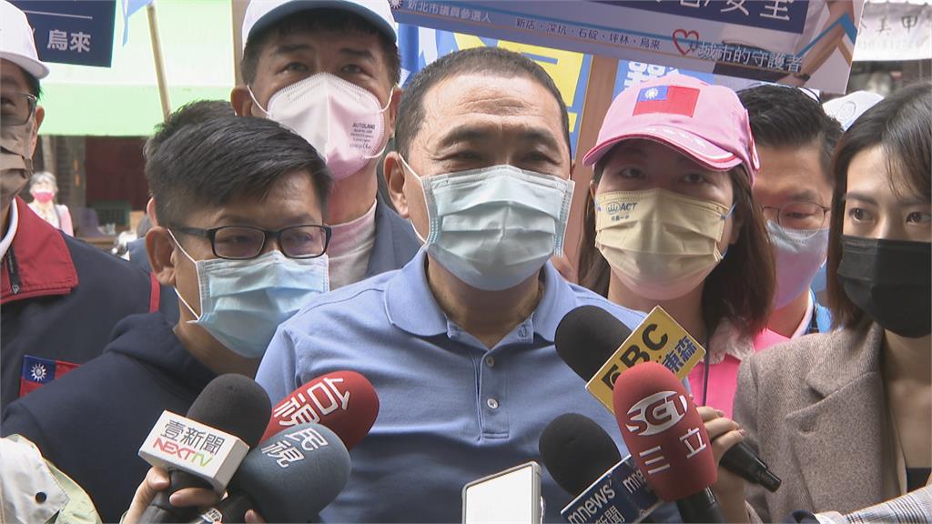侯龍選前之夜相隔3百米 侯友宜:新北市民有智慧良性競爭