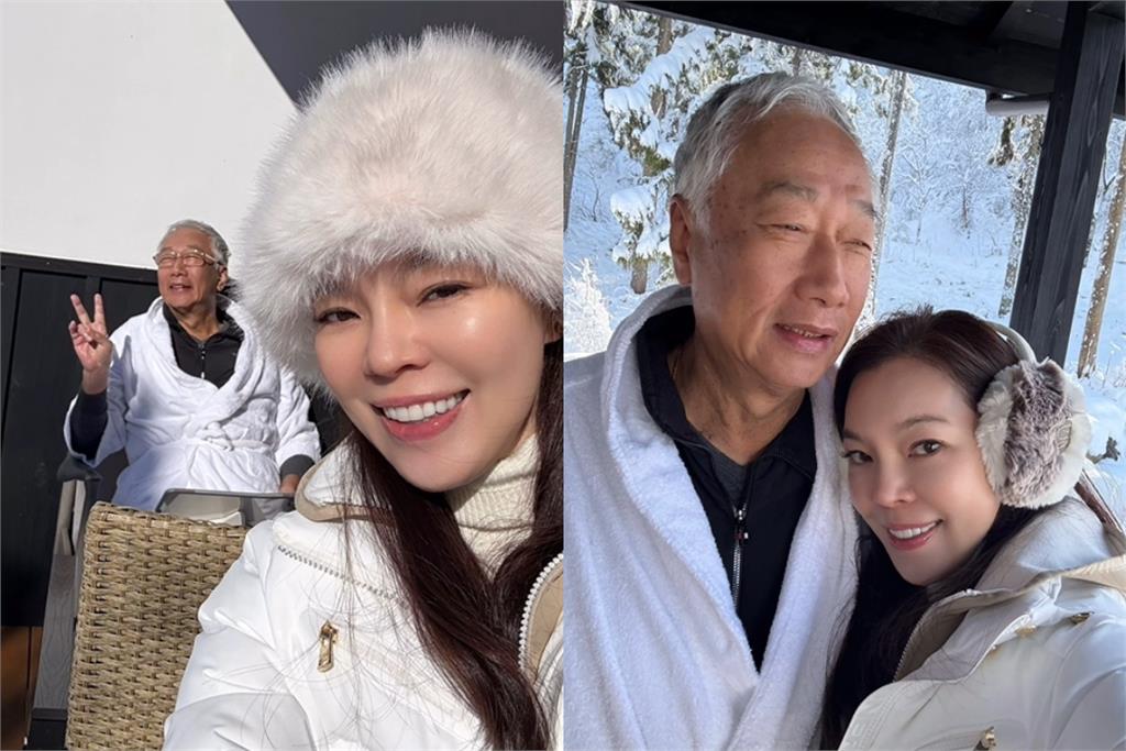 郭台銘與愛妻「十指緊扣」散步回家！曾馨瑩「整頭埋進懷裡撒嬌」畫面羨煞路人