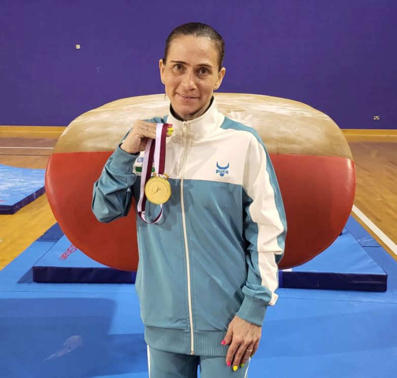 「8屆奧運元老」46歲烏茲別克體操媽媽　世界盃奪金！復出原因超動人