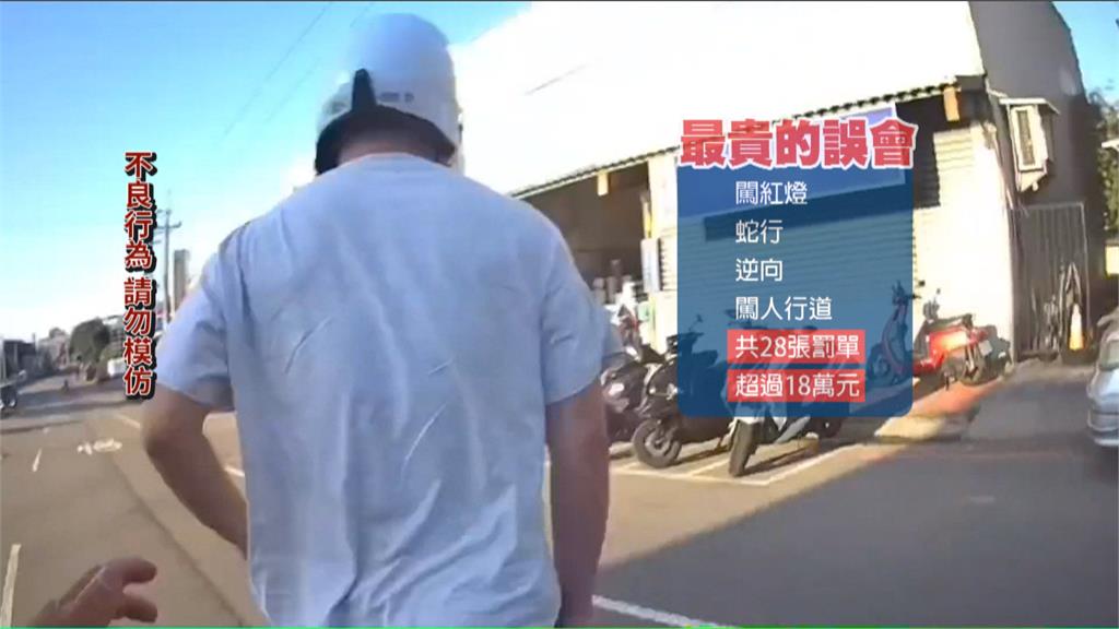 沒人通緝他! 他堅持亡命演全套 結局苦吞28張罰單