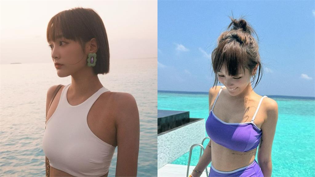 王淨當海灘辣妹「單邊肩帶失蹤」!泳衣「猛扛好料」網嗨:美人魚上岸
