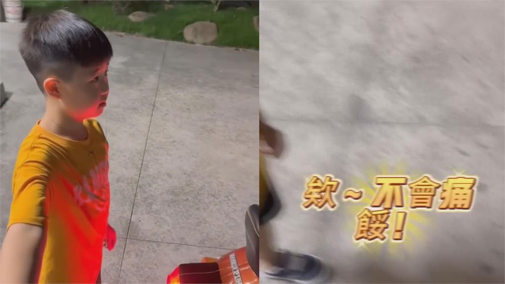 爸出奇招幫7歲兒拔乳牙 「線綁機車並發動」結果驚呆網:第一次看到