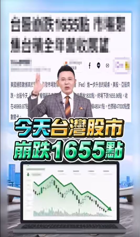 台股狂殺1655點！郭哲榮曝暴跌內幕…點名「這幾檔」甜甜價逢低佈局