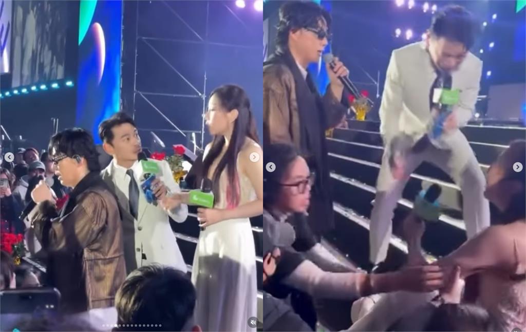 蔡尚樺仁寶尾牙「驚天一摔」！蕭煌奇、阿Ken「3人對話」化解萬人尷尬